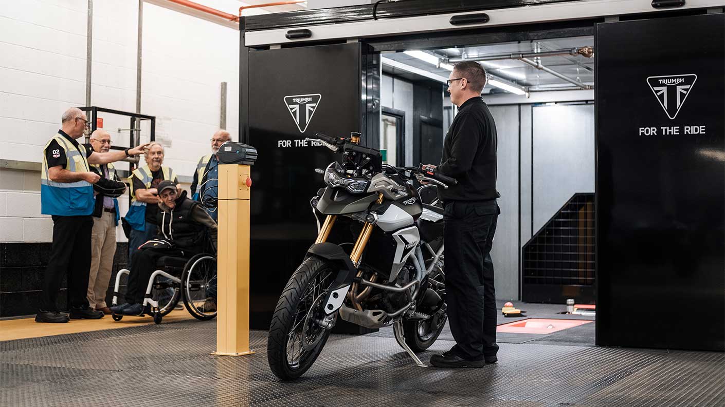Triumph outlet bike showroom